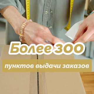 Доступно более 300 пунктов выдачи заказов