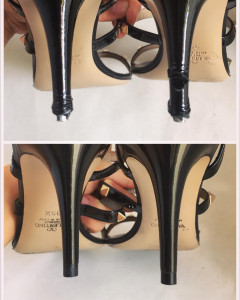 Замена каблуков на женских туфлях