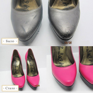 Туфли женские. Реставрация и покраска.