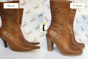 Реставрация женских сапог